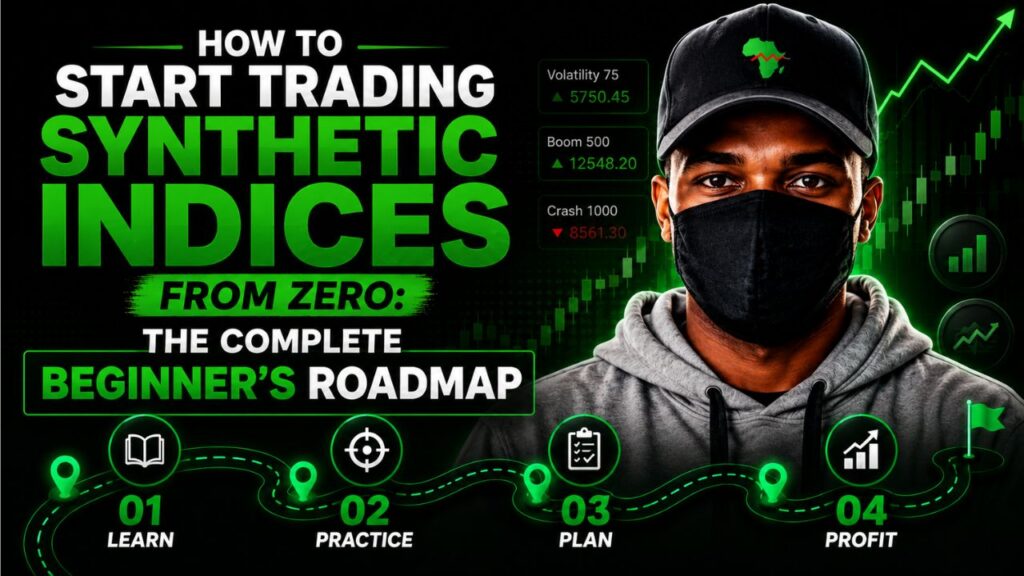 thumbnail how to start trading synthetics beginner's roadmap
